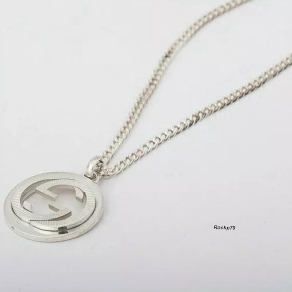 New Authentic Gucci Groove GG Necklace 22" - Picture 10 of 10